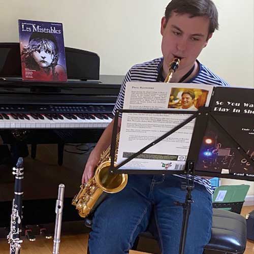 Saxophone student